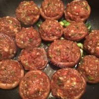 营养的香菇酿肉糜